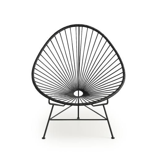 Acapulco Chair - Black -  Indoor & Outdoor Accent Chair