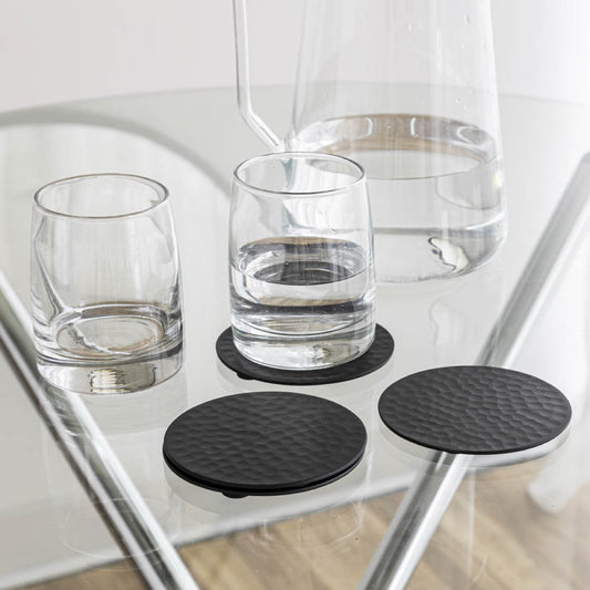 Anthology Nordic Coasters - Matte Black (Set of 4)